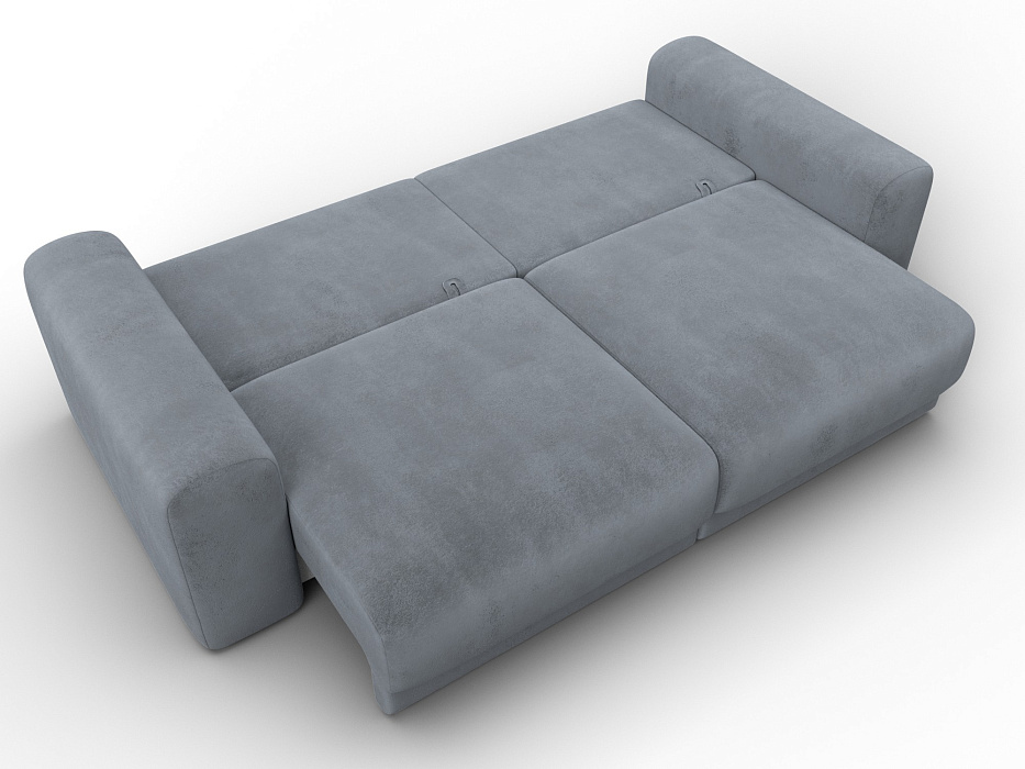 Диван прямой Лига-056 НПБ (tower 10 серый)