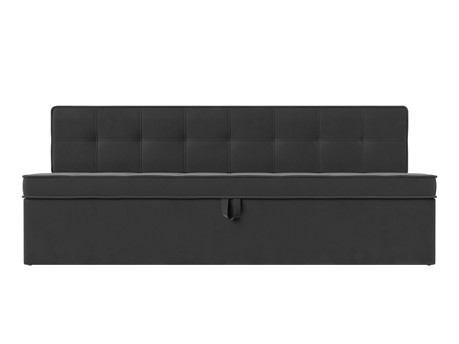 Диван кухонный прямой Техас (seven 17 серый)