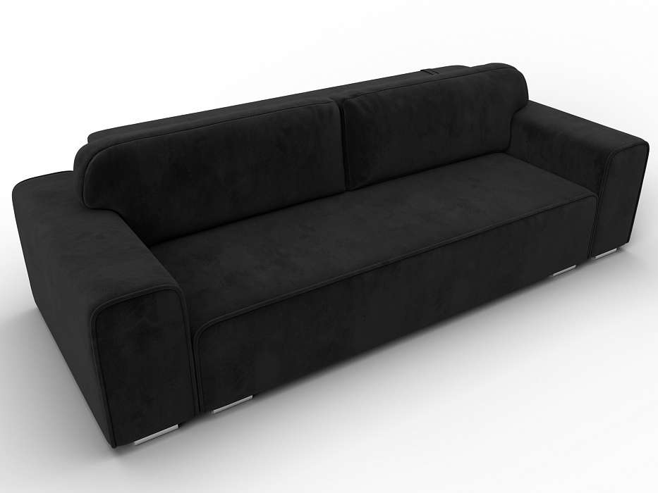 Диван прямой Лига-029 (seven 35 черный)
