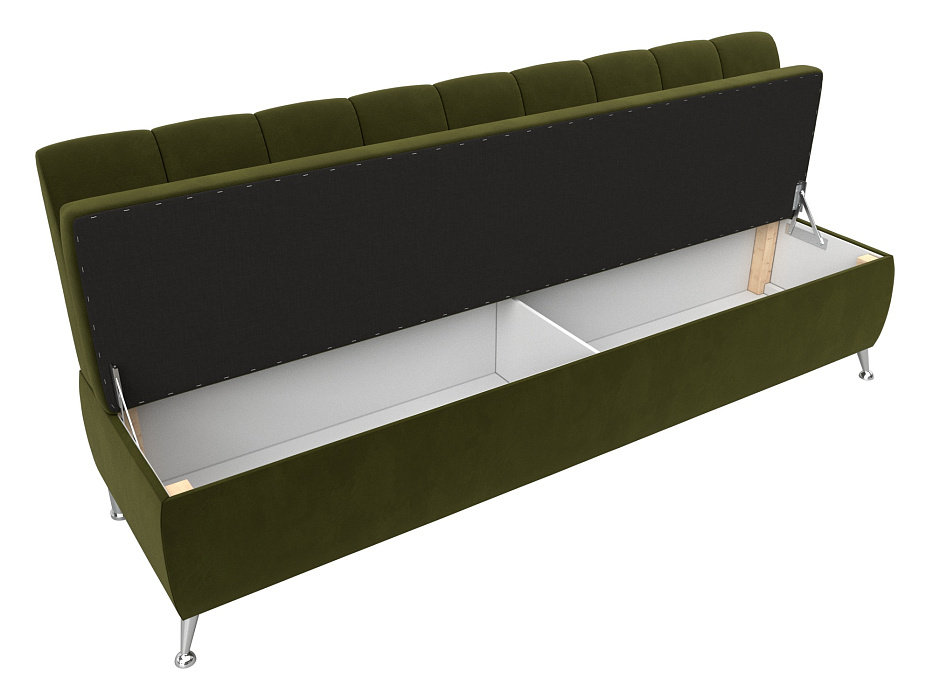 Диван кухонный прямой Кантри (зеленый)