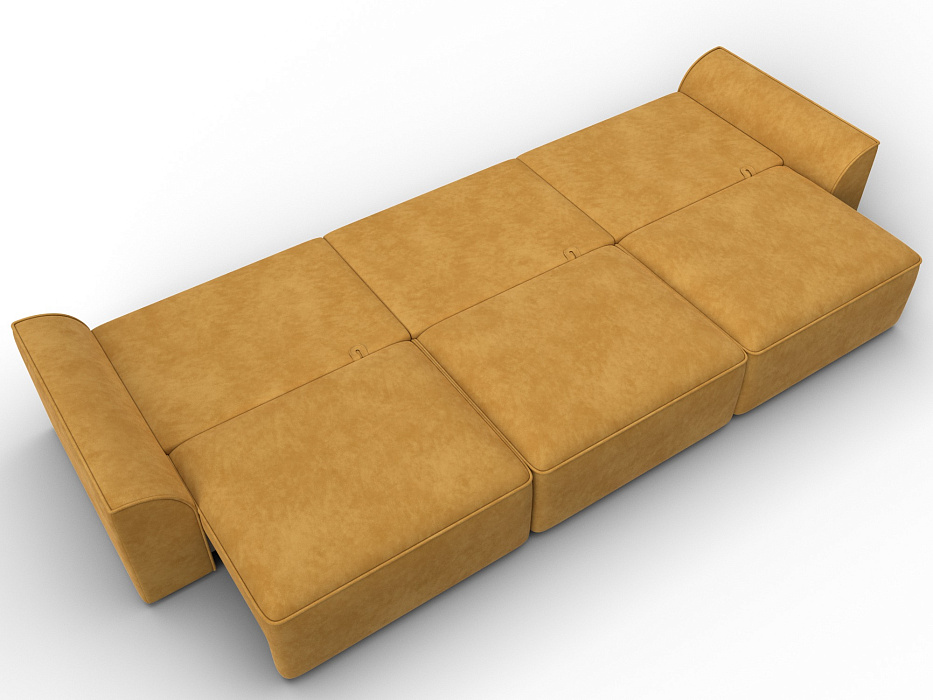 Диван прямой Лига-048 НПБ Лонг (brut 10 желтый)