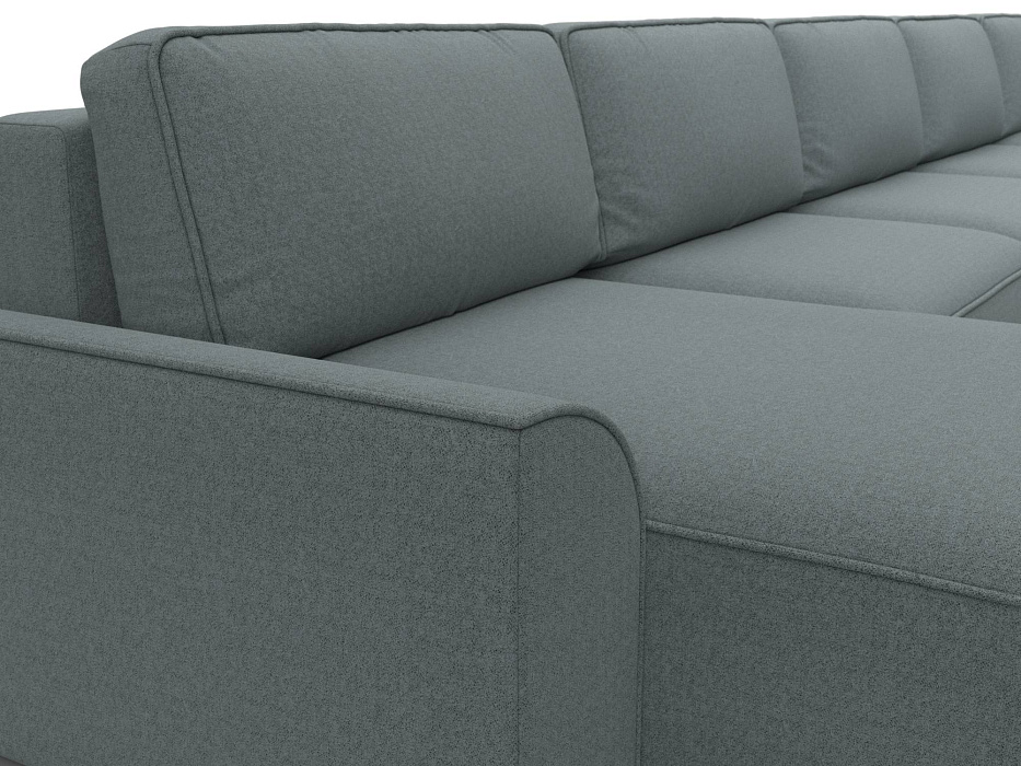 Диван П-образный Лига-048 НПБ МегаЛонг (амур 07 серый)