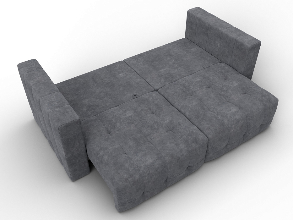 Диван прямой Лига-052 НПБ (brut 16 темно-серый)