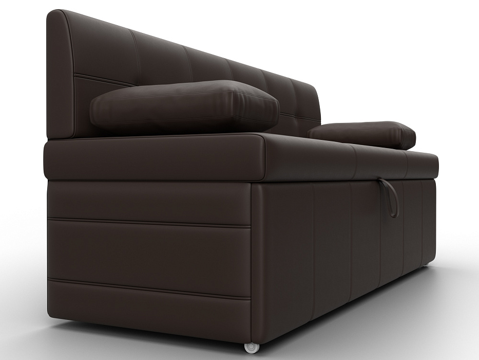 Диван кухонный прямой Лео (коричневый)