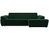 Угловой диван Мисандра правый угол (зеленый цвет)