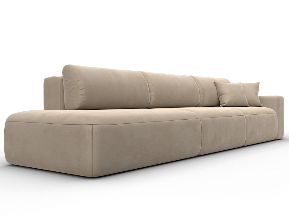 Диван прямой Лига-036 НПБ Модерн Лонг подлокотник справа (бежевый)