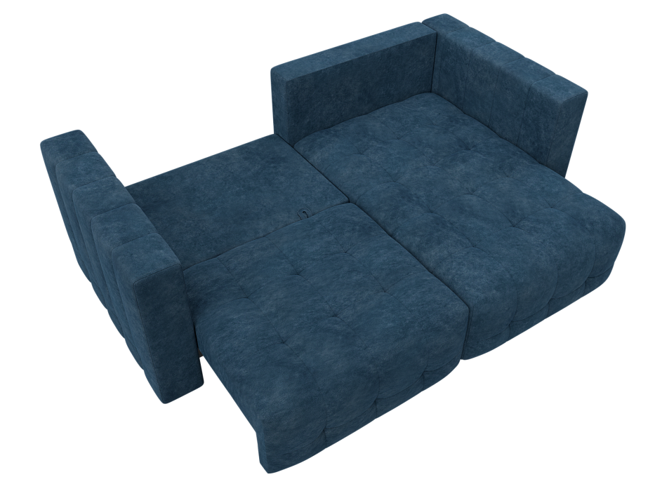 Диван угловой Лига-052 НПБ угол универсальный (brut 11 синий)