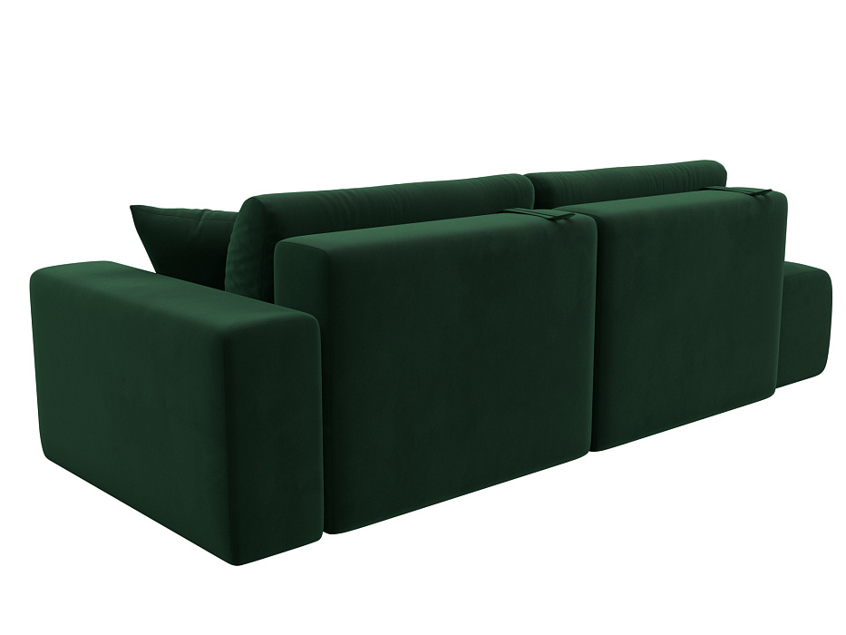 Диван прямой Лига-036 НПБ Модерн подлокотник справа (seven 626 зеленый)
