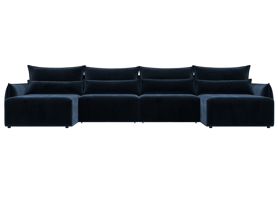 Диван П-образный Лига-051 НПБ Лонг (tower 13 синий)