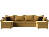 П-образный диван Элис (желтый\коричневый)