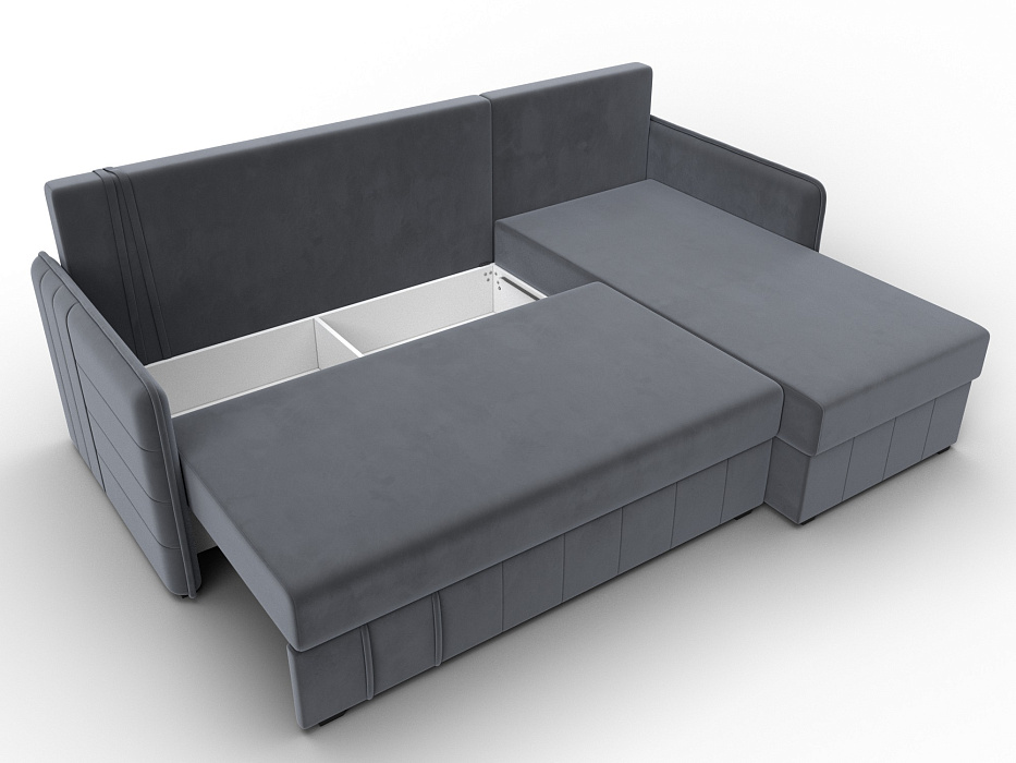 Диван угловой Слим угол универсальный (seven 17 серый)