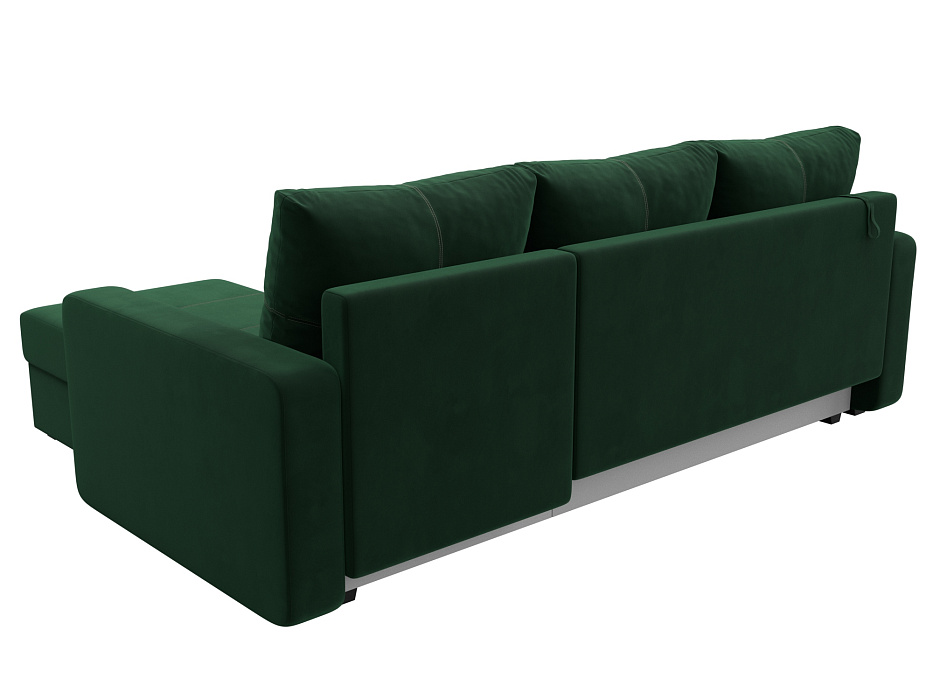 Диван угловой Ливерпуль Лайт правый угол (seven 626 зеленый)