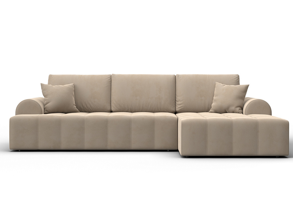 Диван угловой Лига-080 угол правый (seven 729 бежевый)