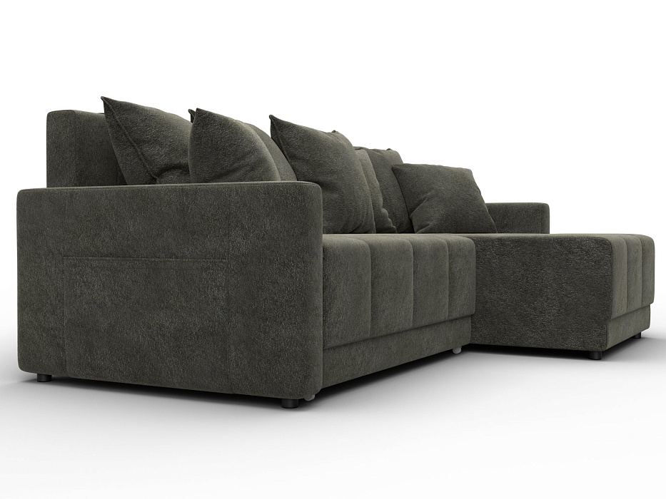 Диван угловой Лига-125 угол универсальный (laim 10 темно-коричневый)