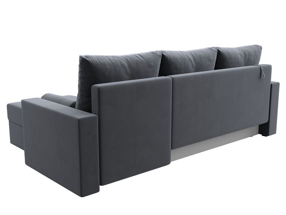 Диван угловой Верона Лайт правый угол (seven 17 серый)