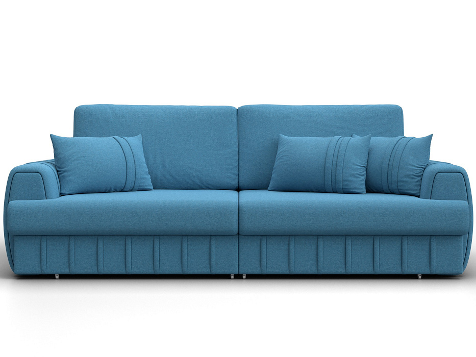 Диван прямой Лига-057 НПБ (амур 10 голубой)