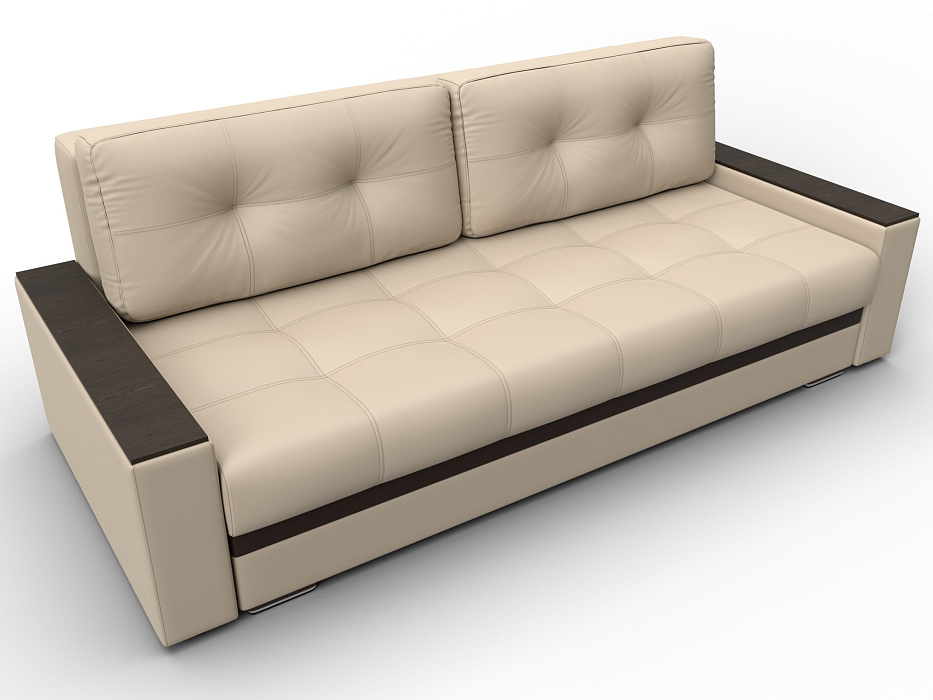 Диван прямой с декором Лига-096 НПБ фото в интернет-магазине Лига Диванов