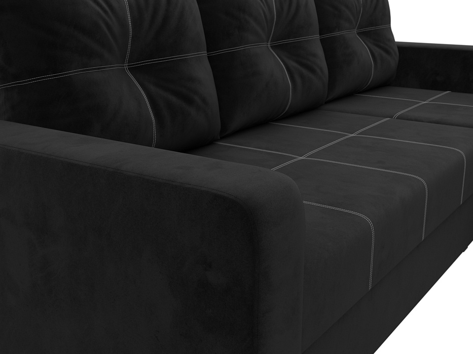 Диван угловой Ливерпуль Лайт правый угол (seven 35 черный)
