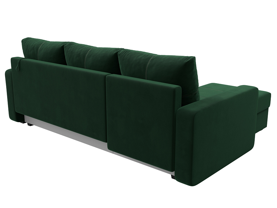 Диван угловой Ливерпуль Лайт левый угол (seven 626 зеленый)