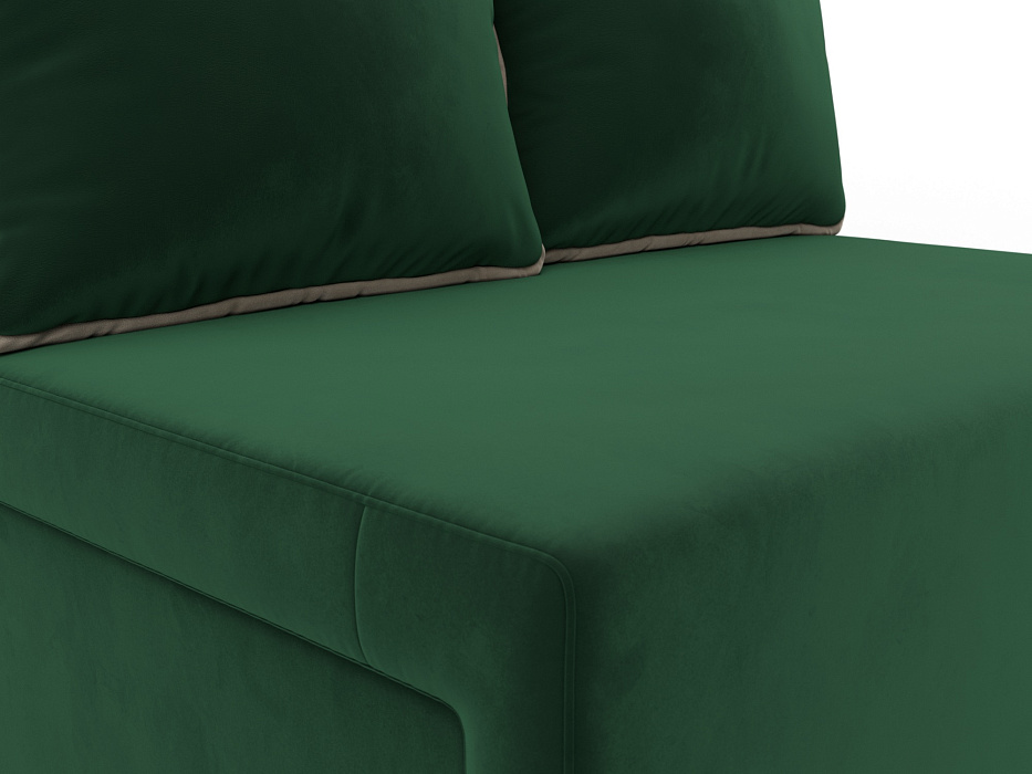 Диван прямой Лагуна (seven 626 зеленый;seven 729 бежевый)