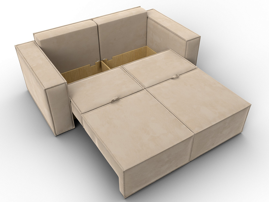 Диван прямой Куба мини (seven 729 бежевый)