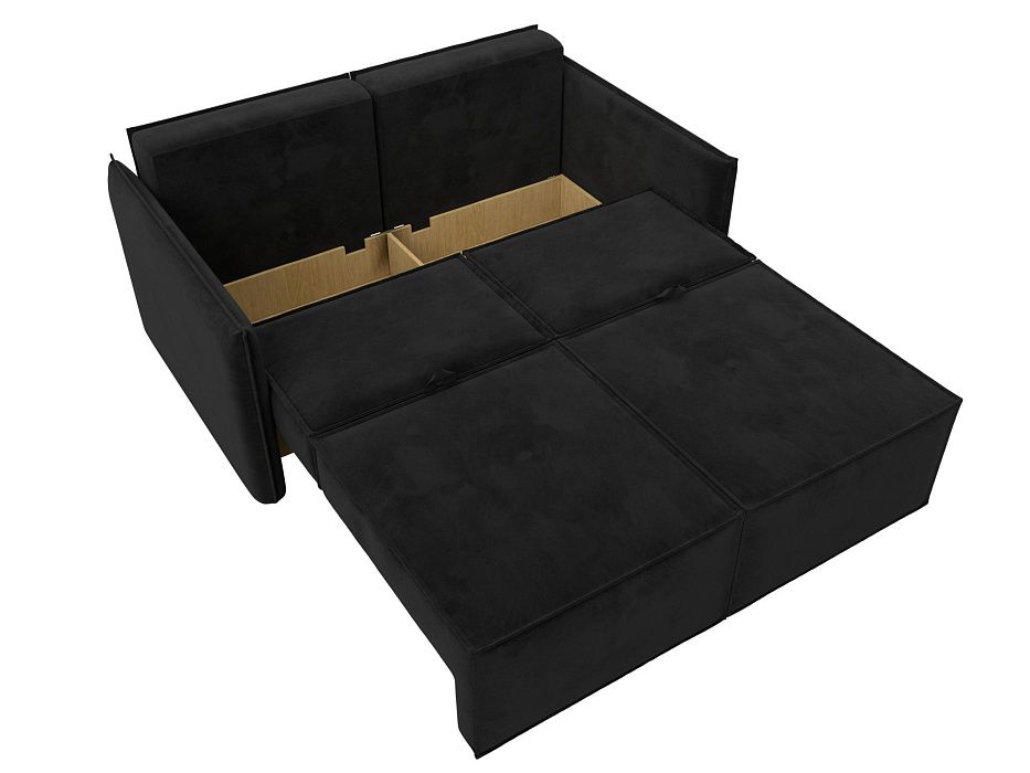 Диван прямой Либерти мини (seven 35 черный)