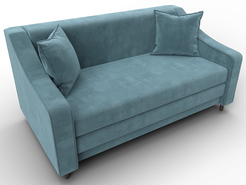 Диван прямой Лига-071 (seven 113 бирюзовый)