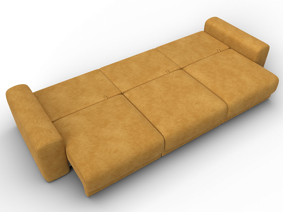Диван прямой Лига-056 НПБ Лонг (brut 10 желтый)