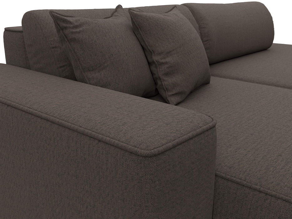 Диван угловой Лига-065 БП угол левый (амур 05 коричневый)