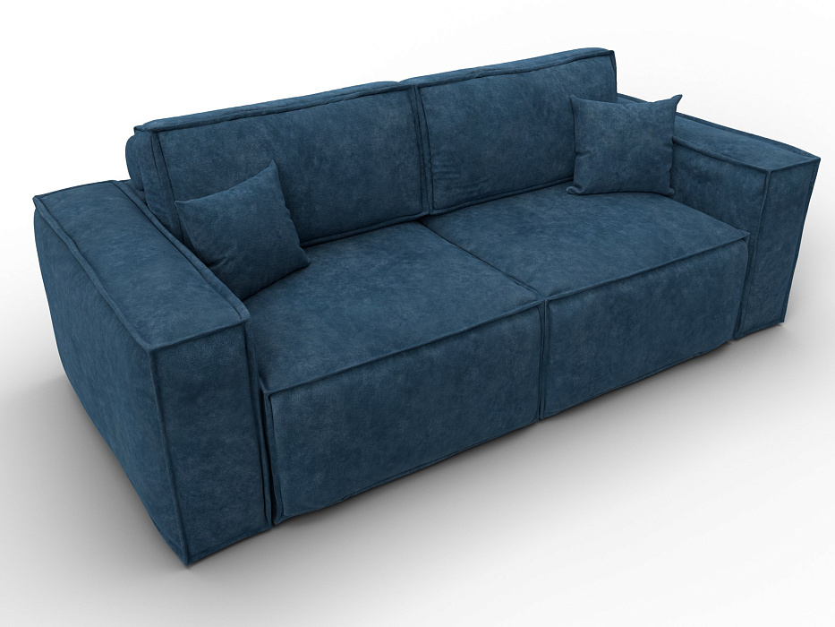 Диван прямой Лига-081 НПБ (brut 11 синий)