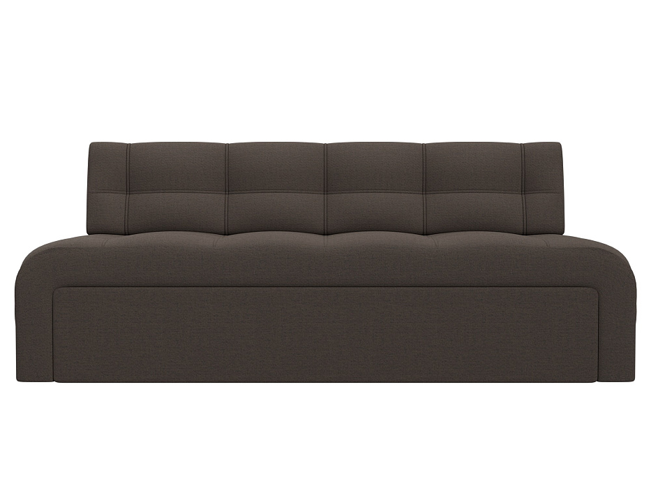 Диван кухонный прямой Люксор (амур 05 коричневый)