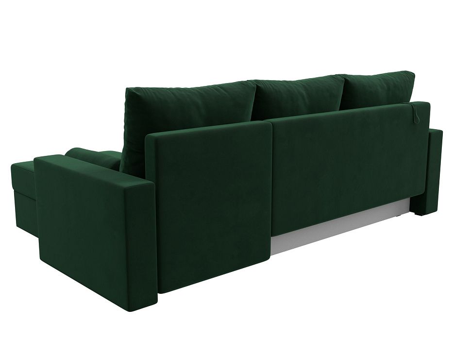 Диван угловой Верона Лайт правый угол (seven 626 зеленый)