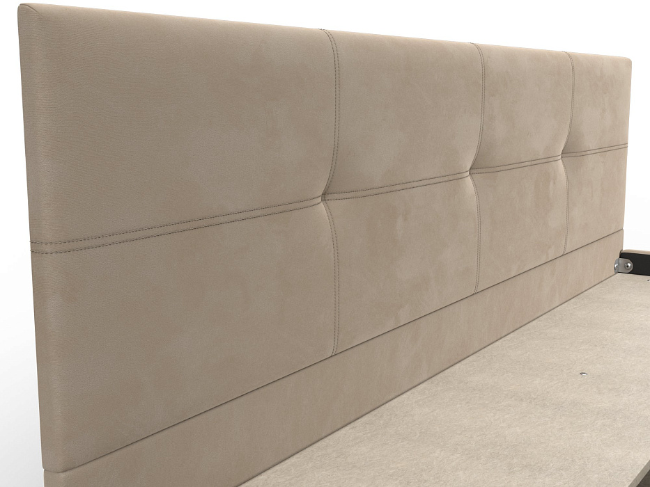 Кровать двухспальная Лига-127 (160) (seven 729 бежевый)