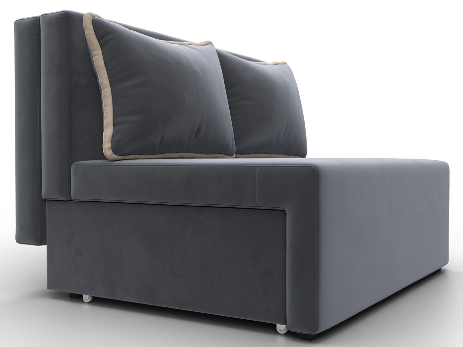 Диван прямой Лагуна (seven 17 серый;seven 729 бежевый)