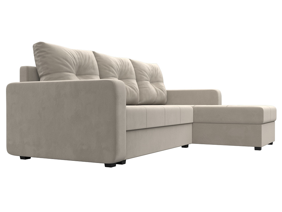 Диван угловой Ливерпуль Лайт правый угол (бежевый)