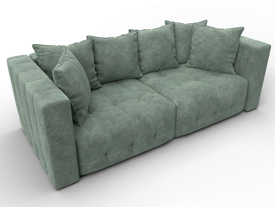 Диван прямой Лига-052 НПБ (brut 08 зеленый)