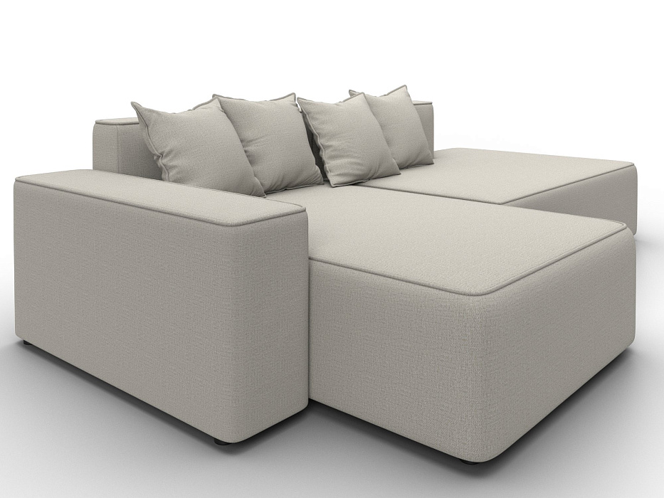 Диван угловой Лига-079 угол левый (амур 02 бежевый)