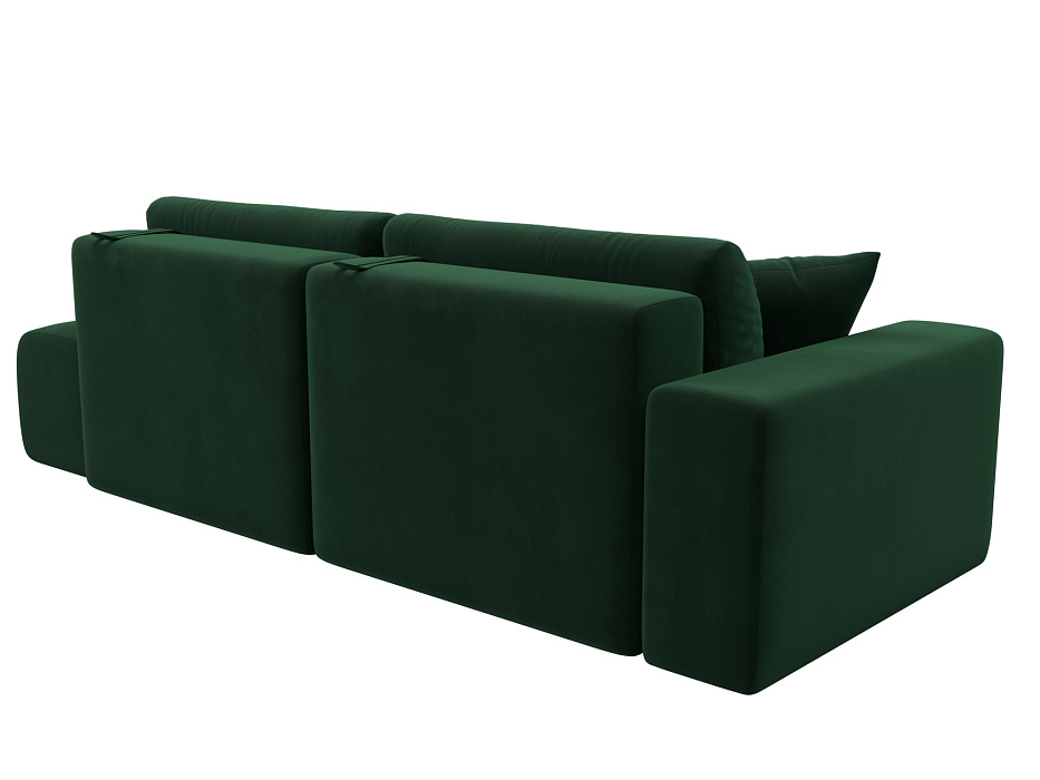 Диван прямой Лига-036 НПБ Модерн подлокотник слева (seven 626 зеленый)