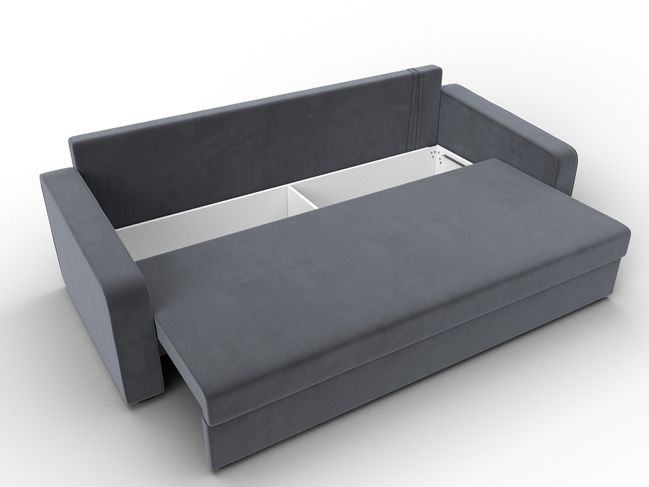 Диван прямой Лига-009 (seven 17 серый)