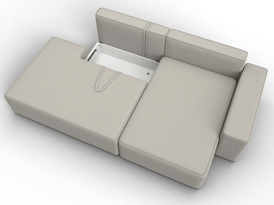 Диван угловой Лига-079 угол правый (амур 02 бежевый)