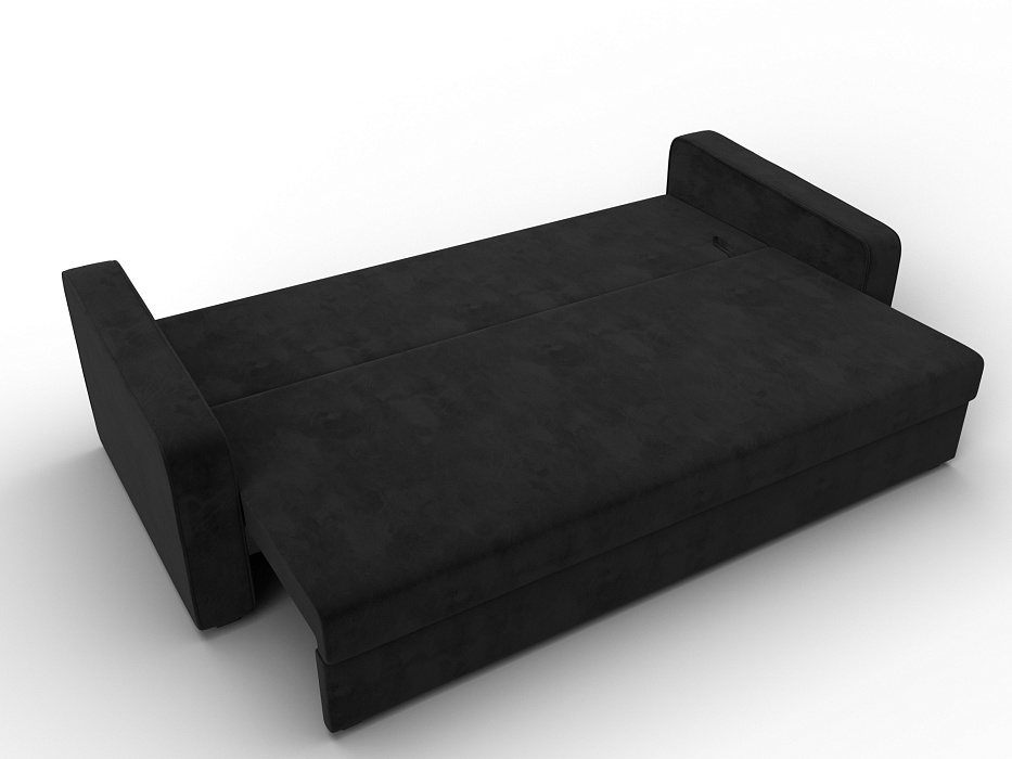 Диван прямой Лига-009 (seven 35 черный)