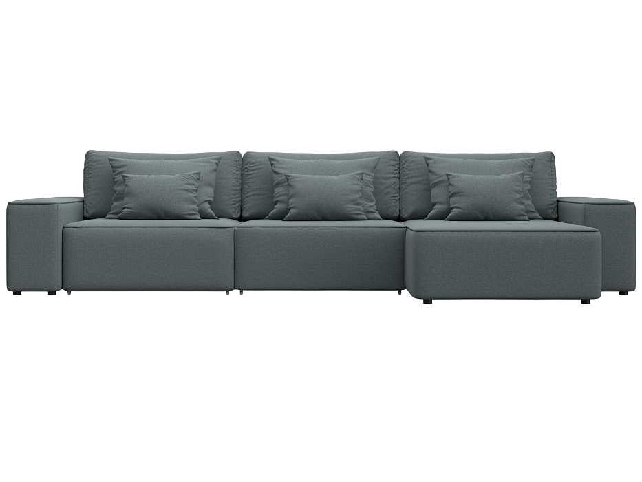 Диван угловой Лига-074 угол универсальный (амур 07 серый)