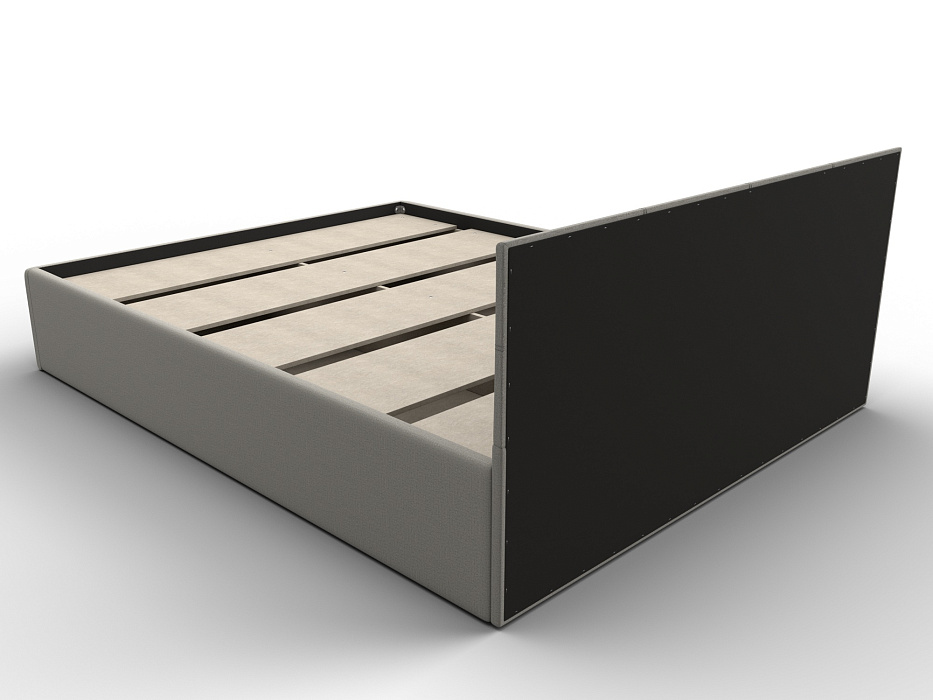 Кровать двухспальная Лига-127 (160) (амур 02 бежевый)