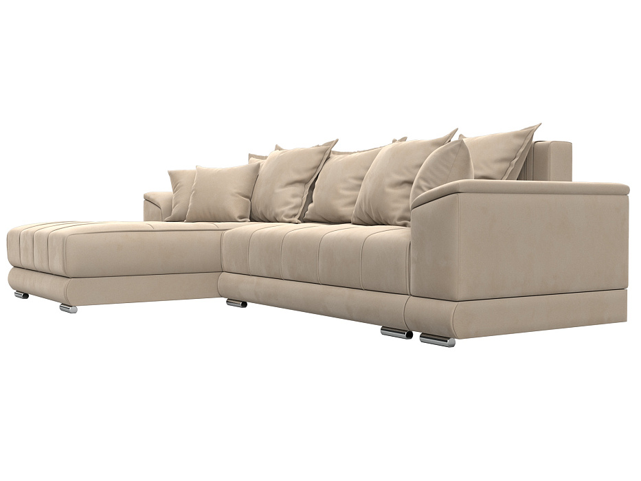 Диван угловой НордСтар левый угол (seven 729 бежевый)
