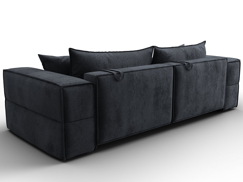 Диван прямой Лига-058 НПБ (tower 11 темно-серый)