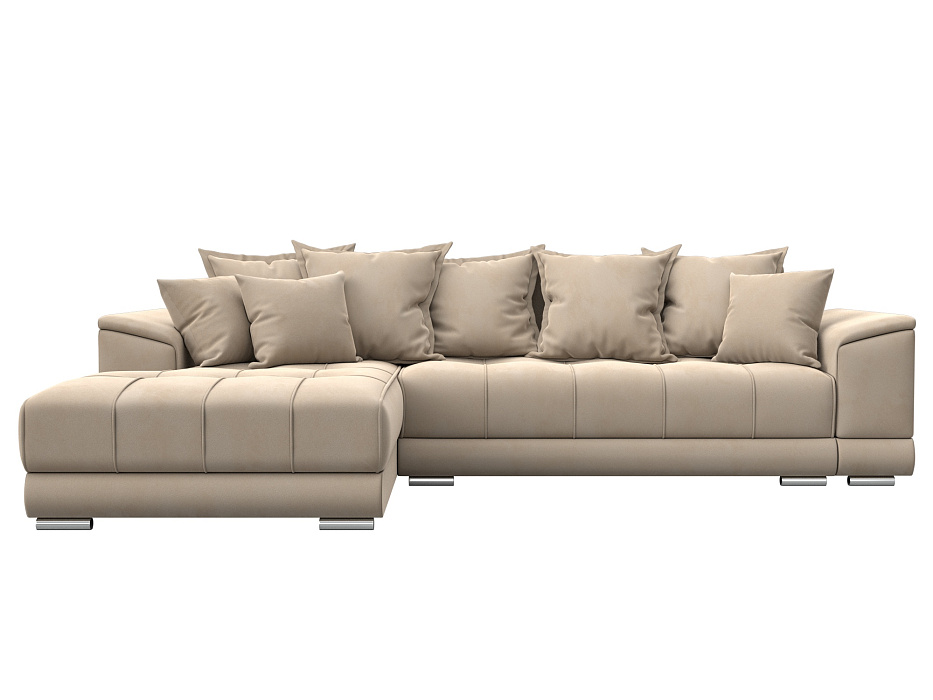 Диван угловой НордСтар левый угол (seven 729 бежевый)