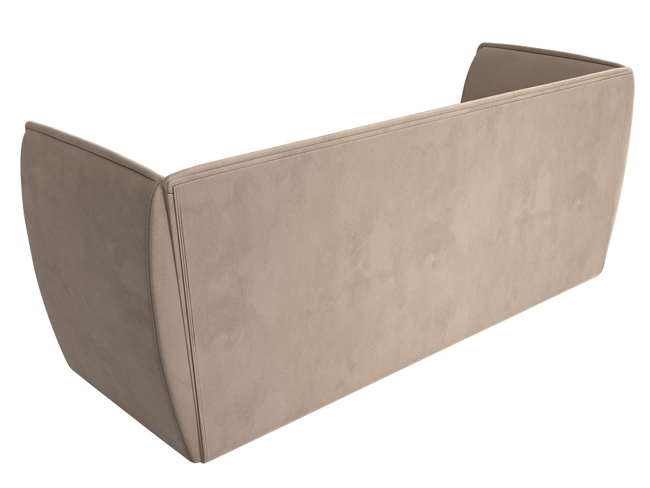 Диван кухонный прямой Бергамо 3-х местный (seven 729 бежевый)