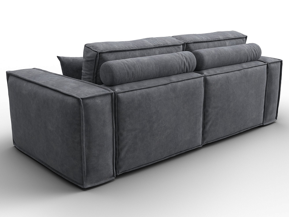 Диван прямой Лига-081 НПБ (brut 16 темно-серый)