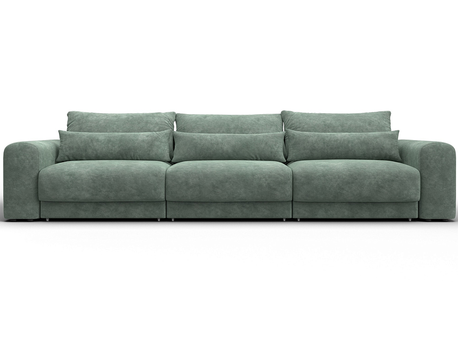 Диван прямой Лига-056 НПБ Лонг (brut 08 зеленый)