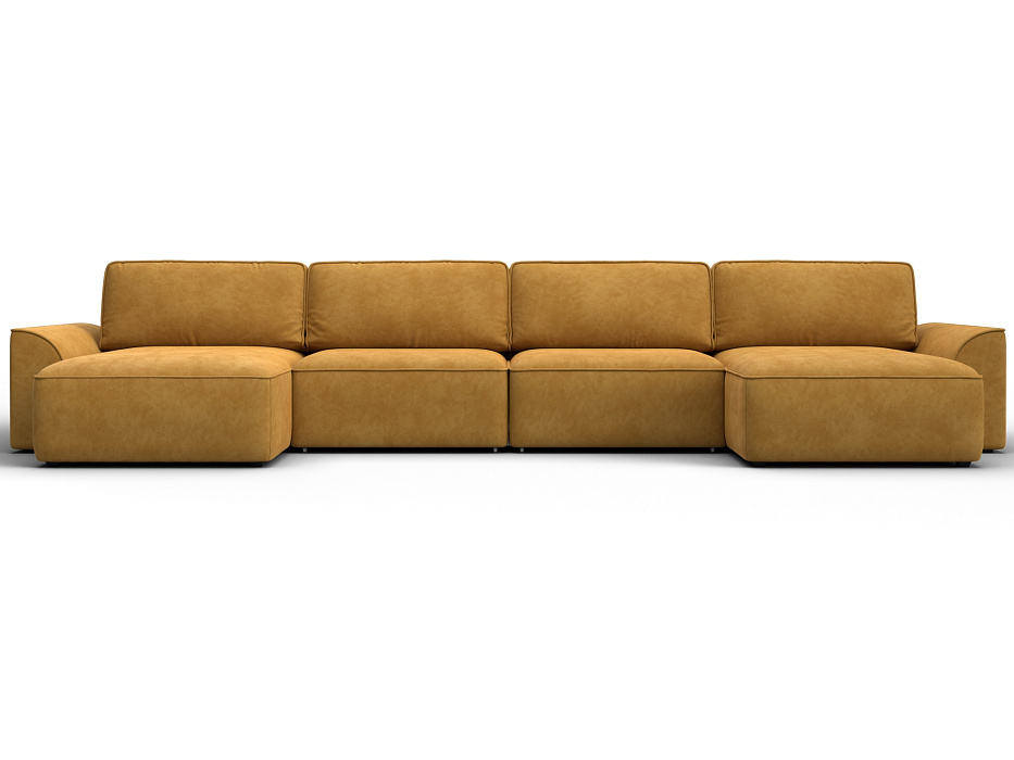 Диван П-образный Лига-048 НПБ лонг (brut 10 желтый)